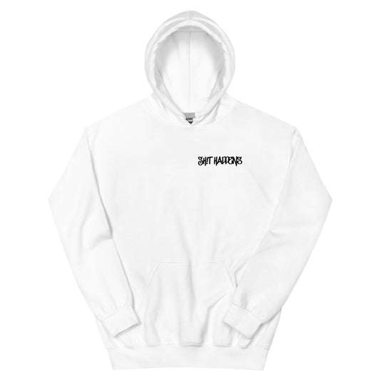 Stuff Happens Hoodie White